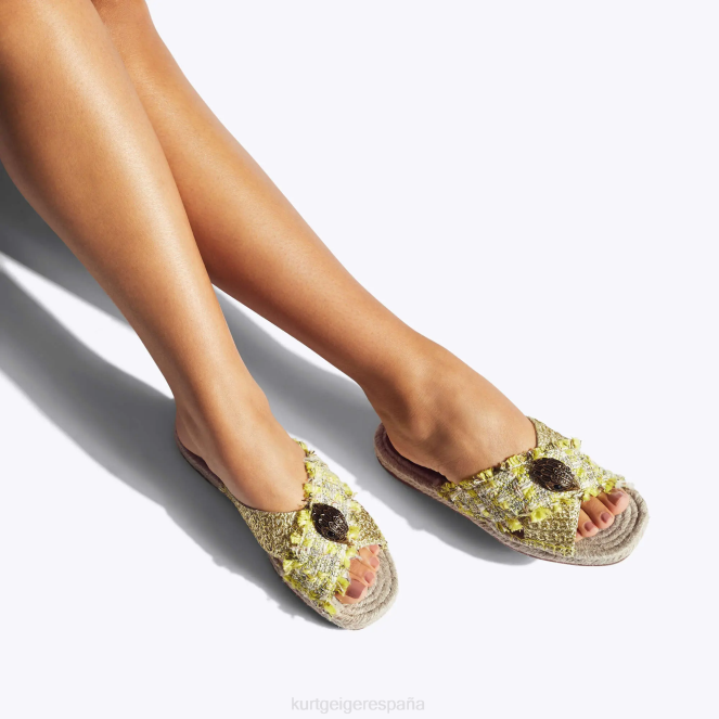 Kurt Geiger mujer alpargata london kensington 2LPR445 | calzados amarillo